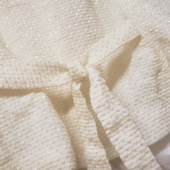 Vintage 80/90s Christian Dior cream iridescent vest - Picture 6 of 11